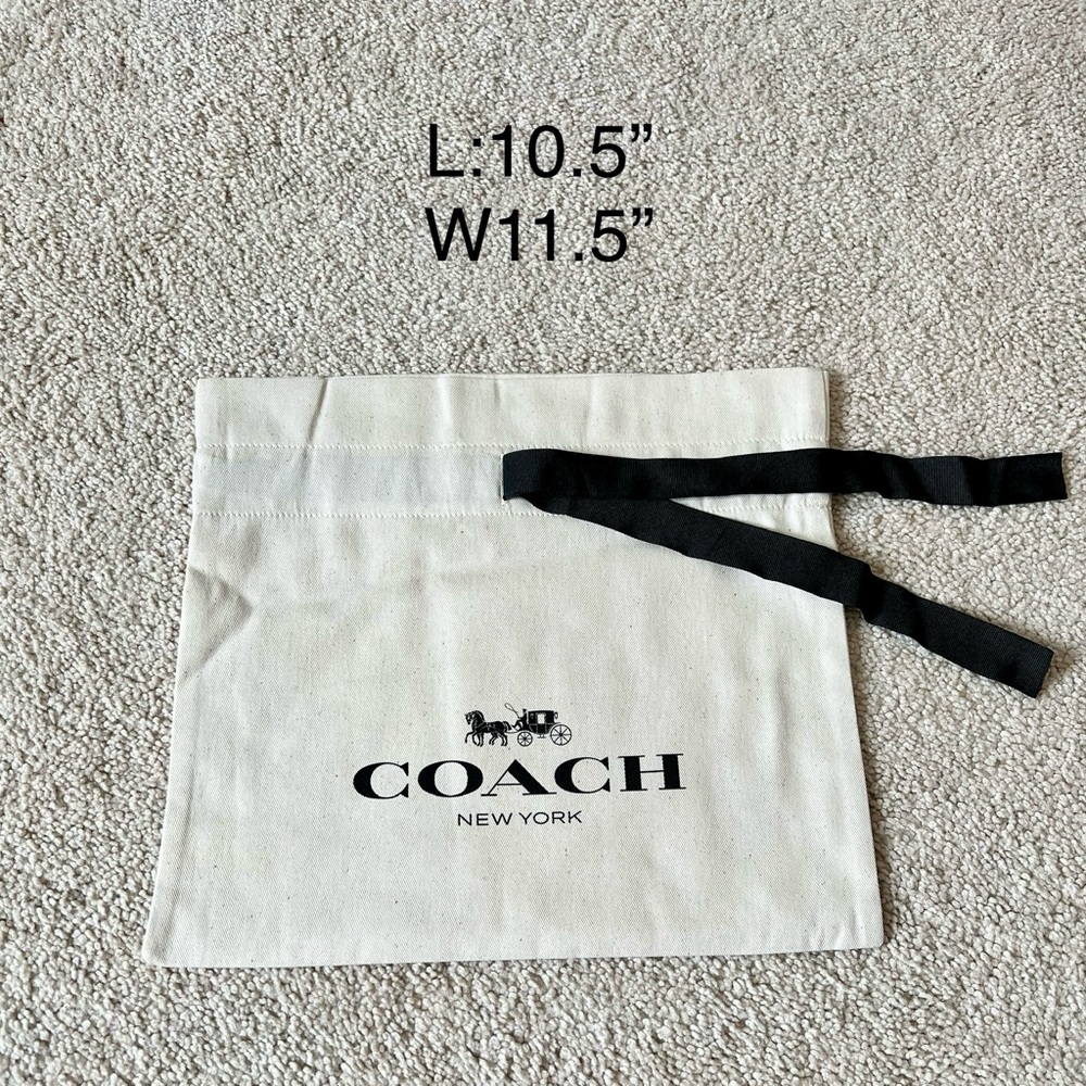 Coach Drawstring Dust Bag Gift Bag Storage Cover Bag 10.5”x11.5” IN BULK